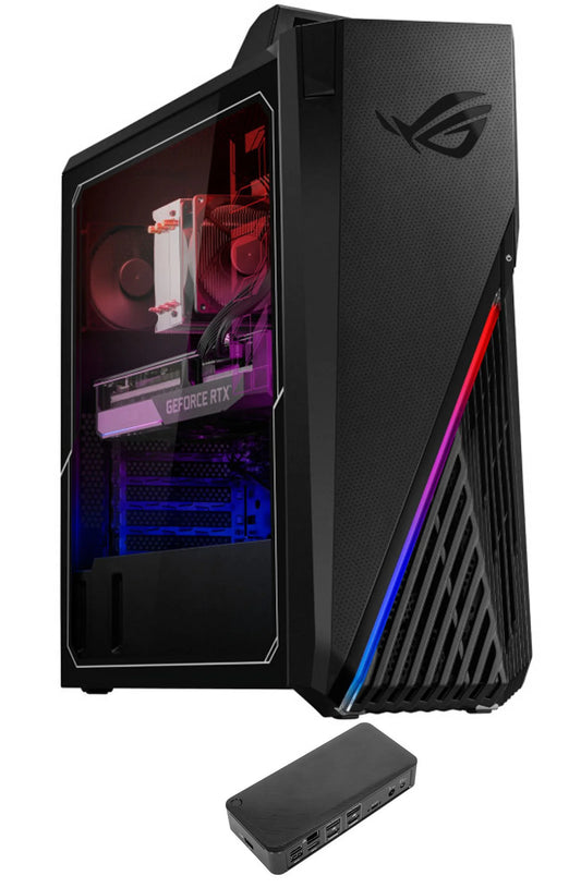ROG Strix GA15DK Gaming Desktop PC (AMD Ryzen 7 5800X 8-Core, Geforce RTX 3070, 128GB RAM, 2TB Pcie SSD, Wifi, Bluetooth, Win 11 Pro) with USB-C Dock