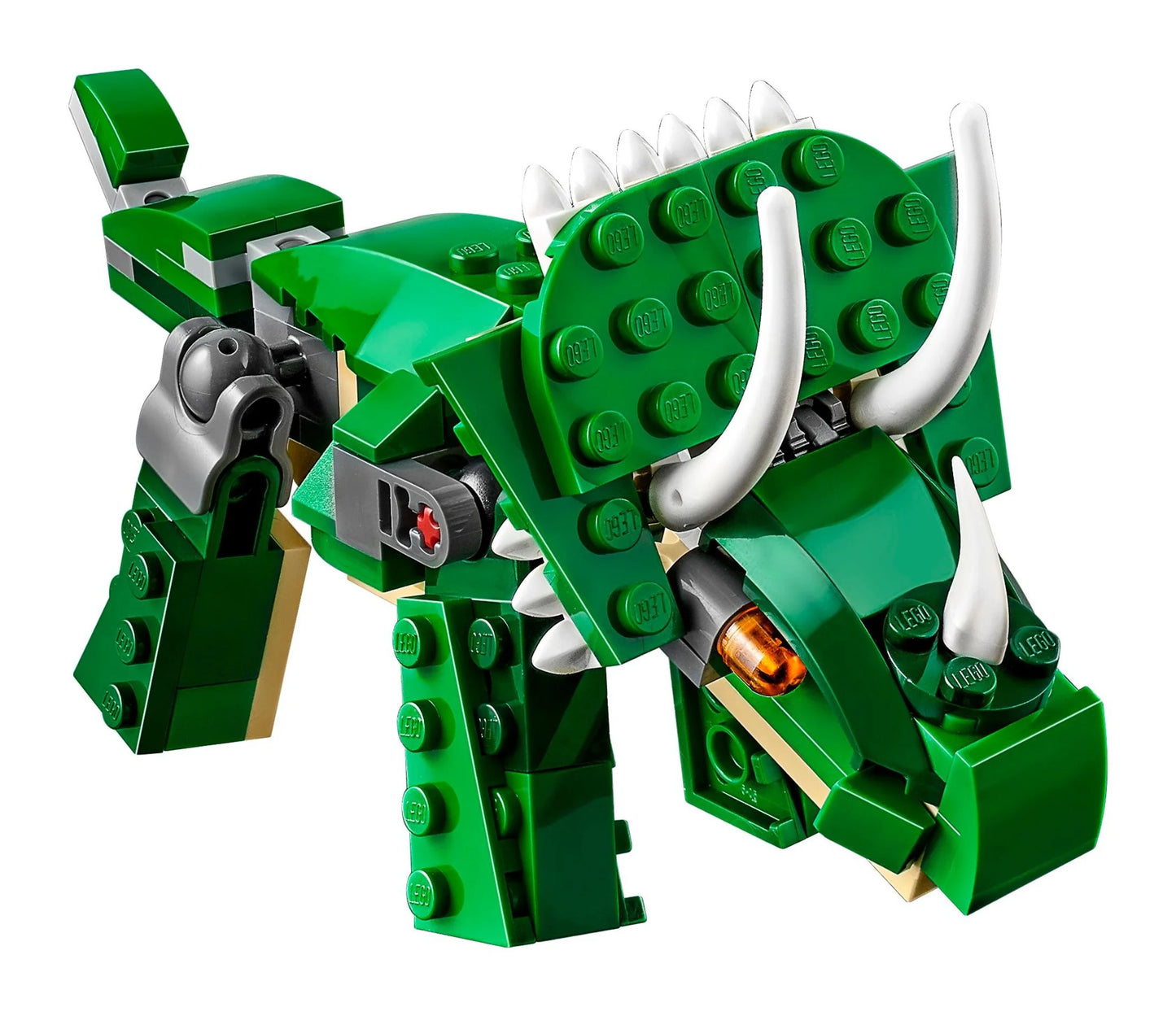 Creator Mighty Dinosaurs 31058 Build It Yourself Dinosaur Set, Create a Pterodactyl, Triceratops and T Rex Toy (174 Pieces)