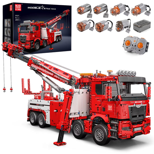 Technical Truck Toys APP&RC Motorized Fire Rescue Vehicle Car Model Building Blocks Bricks Kids Christmas Gifts