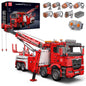 Technical Truck Toys APP&RC Motorized Fire Rescue Vehicle Car Model Building Blocks Bricks Kids Christmas Gifts