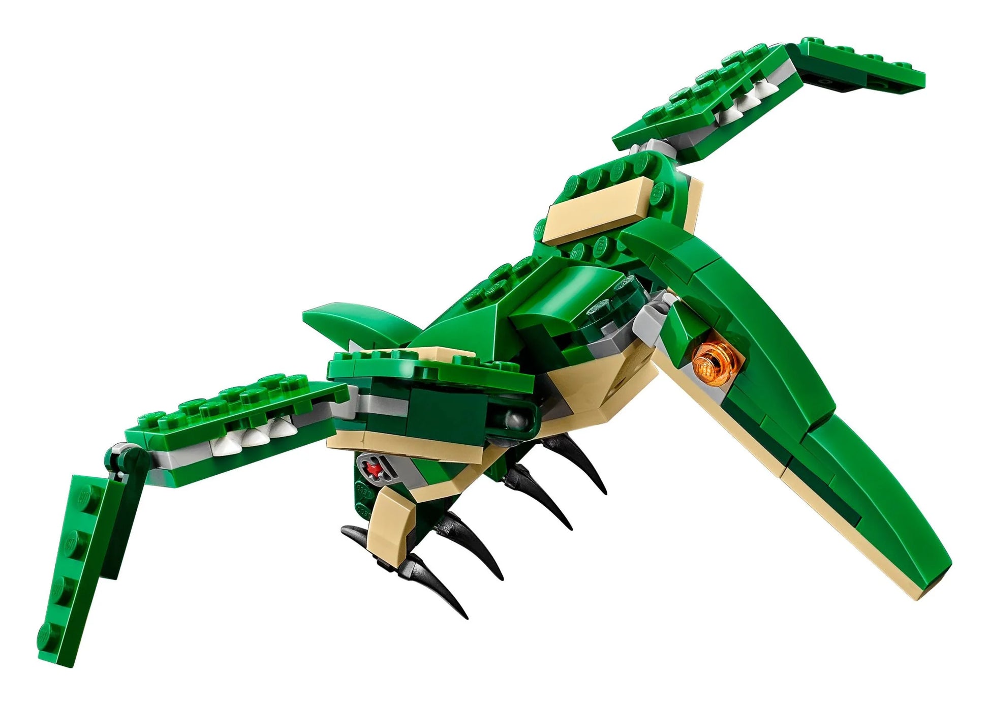 Creator Mighty Dinosaurs 31058 Build It Yourself Dinosaur Set, Create a Pterodactyl, Triceratops and T Rex Toy (174 Pieces)