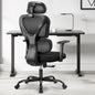 Ergonomic Office Chair, Home Desk Chair, Comfy Breathable Mesh Task High Back Thick Cushion Computer Chair with Headrest and 3D Armrests, Adjustable Height Home Gaming Chair (Black)